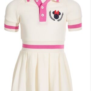 Disney 4T Girls Minnie Mouse Pique Polo Dress
